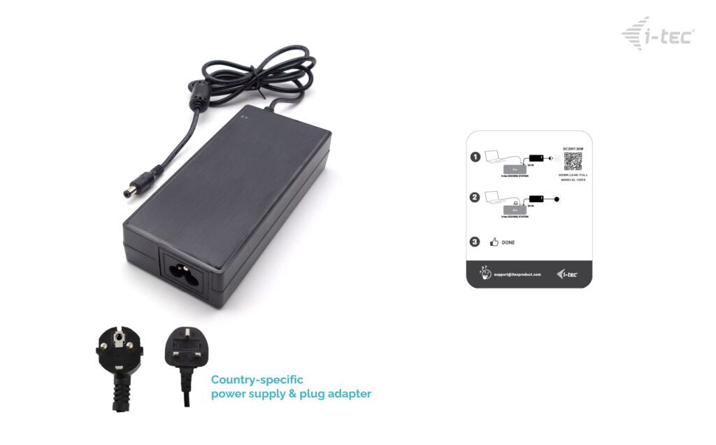EAN 8595611707773 - i-tec DC20V130W adaptador e inversor de corriente Interior Negro imagen 4