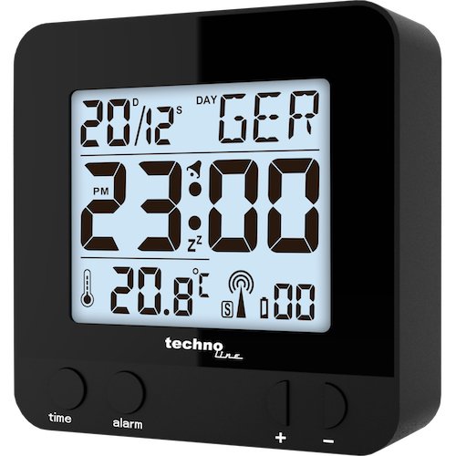 EAN 4029665102351 - Technoline WT 235 Reloj despertador digital Negro imagen 1