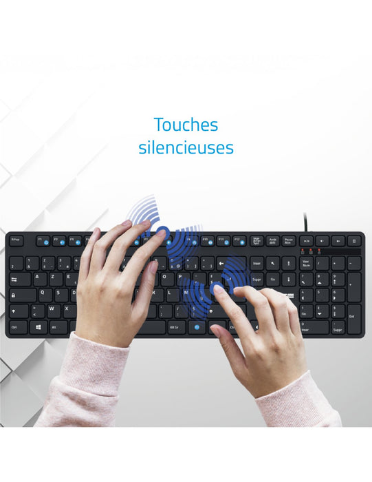 EAN 3700104455382 - Advance Tapes WORKMATE teclado Hogar / Oficina USB AZERTY Negro imagen 4