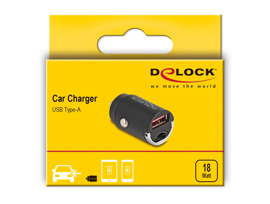 EAN 4043619642779 - DeLOCK 64277 cargador de dispositivo móvil Universal Negro Encendedor de cigarrillos Carga rápida Auto imagen 4