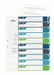 EAN 4005546735115 - Durable 679527 lengüeta de índice Separador en blanco con pestaña Polipropileno (PP) Multicolor imagen 3