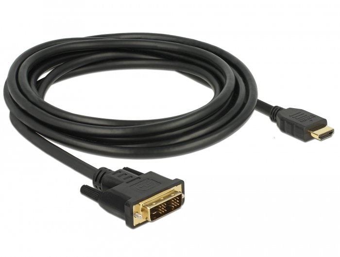 EAN 4043619855858 - DeLOCK 85585 adaptador de cable de vídeo 3 m DVI HDMI tipo A (Estándar) Negro imagen 1