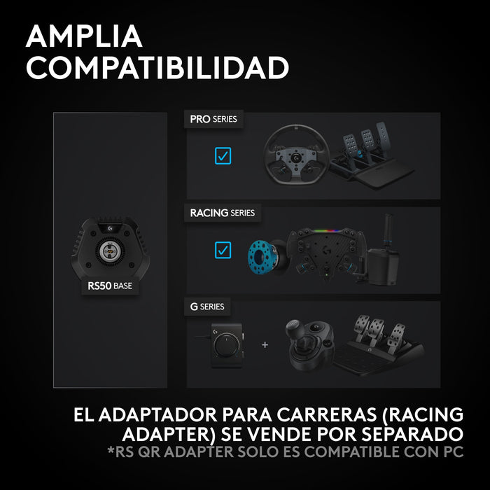 EAN 5099206128026 - Logitech G RS50 System Negro USB 2.0 Analógico PC, Xbox One, Xbox Series S, Xbox Series X imagen 11