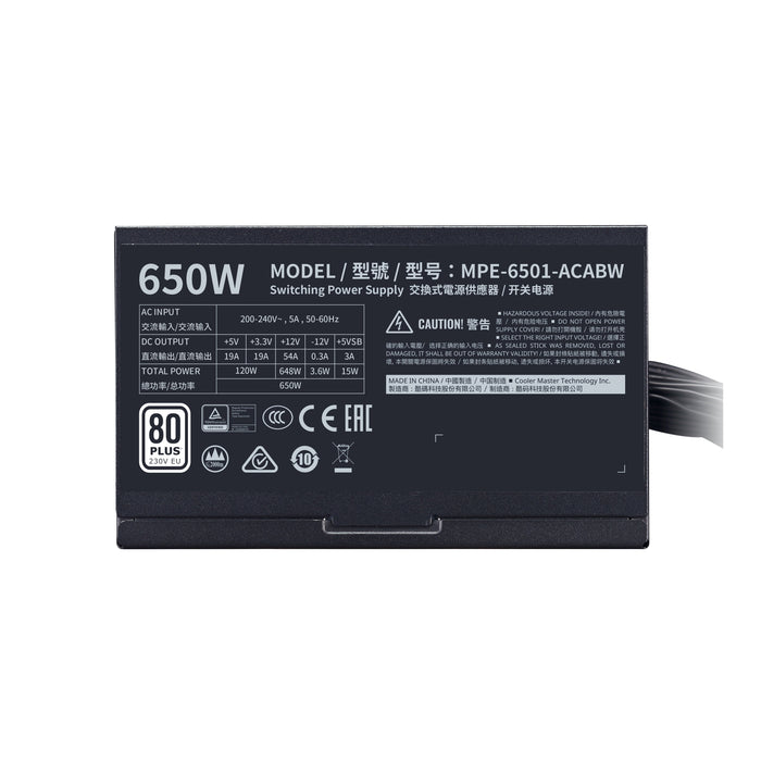 EAN 4719512082904 - Cooler Master MWE 650 White 230V - V2 unidad de fuente de alimentación 650 W 24-pin ATX ATX Negro imagen 6
