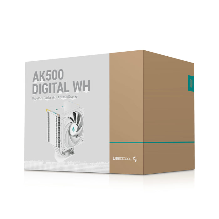 EAN 6933412728276 - DeepCool AK500 Digital WH Procesador Refrigerador de aire 12 cm Blanco 1 pieza(s) imagen 9