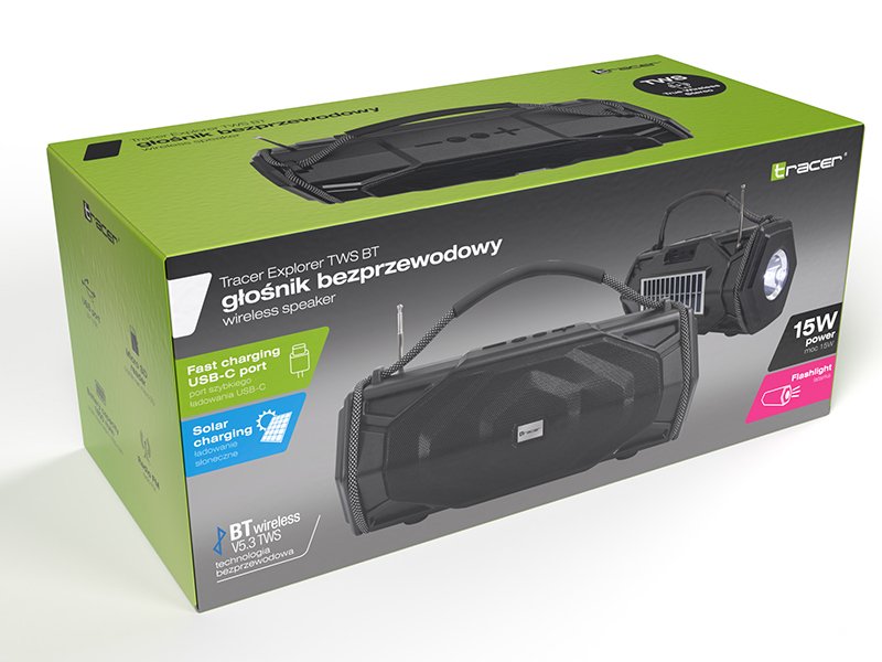 EAN 5907512876343 - Tracer Explorer TWS BT Altavoz monofónico portátil Negro 15 W imagen 11