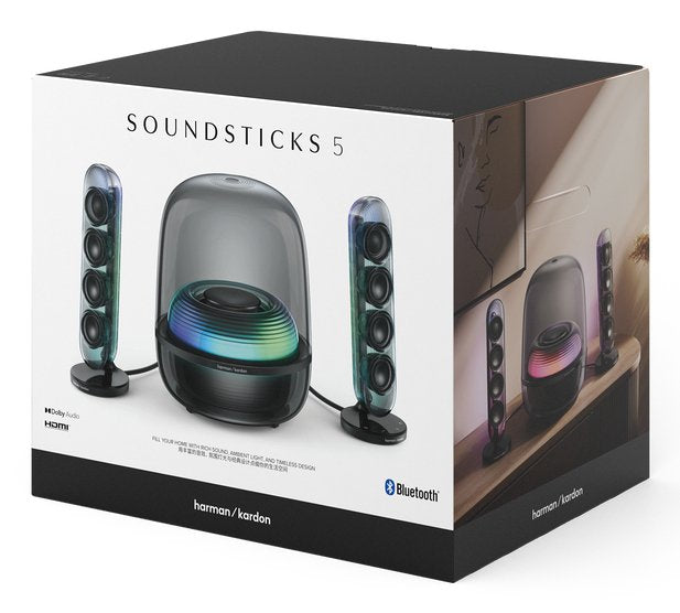 EAN 1200130026706 - Harman/Kardon SoundSticks 5 conjunto de altavoces 190 W Universal Negro 2.1 canales Bluetooth imagen 3