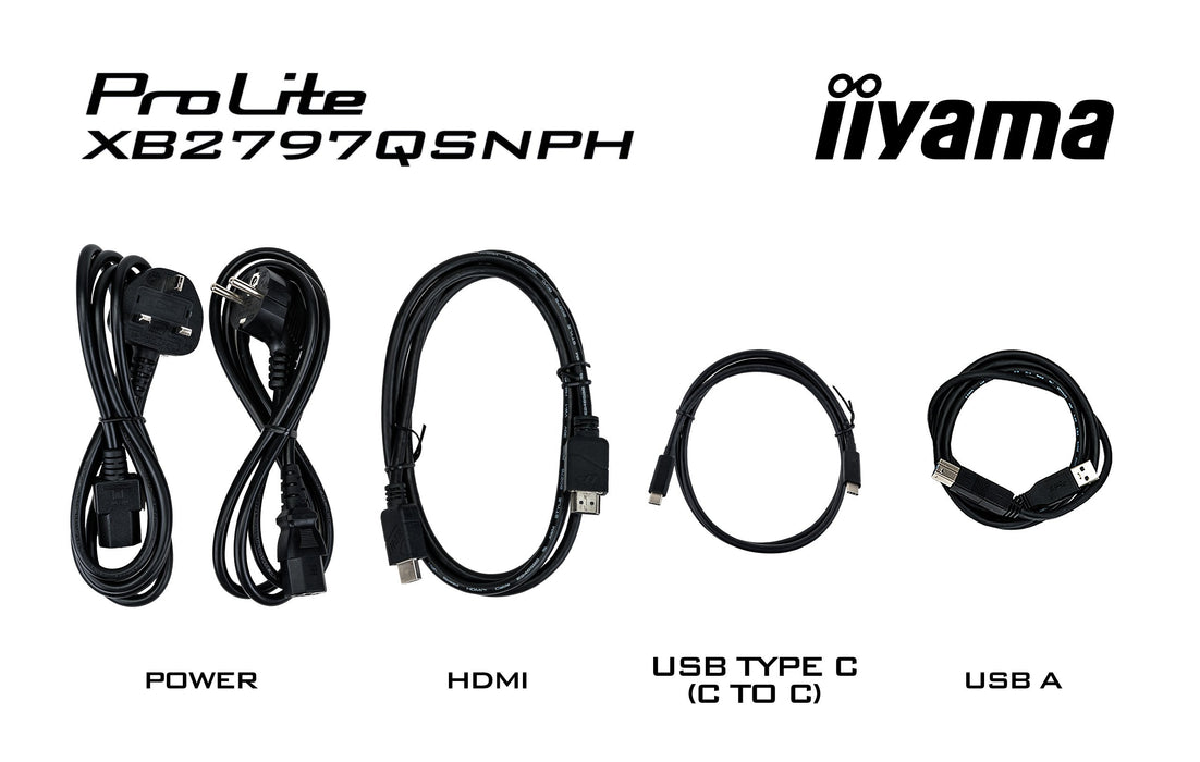 EAN 4948570125975 - iiyama ProLite XB2797QSNPH-B1 27IN IPS LCD 4MS 2560X1440 350CD/M2 HDMI/DP/USB 2 pantalla para PC 68,6 cm  imagen 26