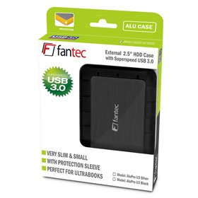 EAN 4250273423938 - Fantec AluPro U3 Carcasa de disco duro/SSD Negro 2.5" USB con suministro de corriente imagen 3