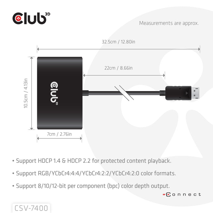 EAN 8719214473679 - CLUB3D CSV-7400 divisor de video 4x DisplayPort imagen 6