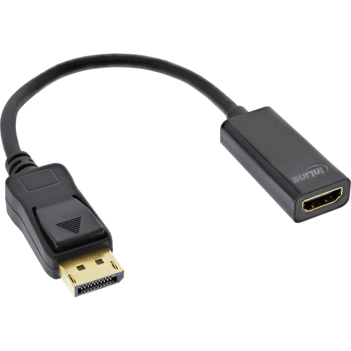 EAN 4043718278152 - InLine 17198C adaptador de cable de vídeo 0,15 m DisplayPort HDMI tipo A (Estándar) Negro imagen 1