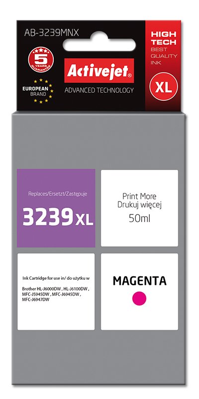 EAN 5901443111771 - Activejet AB-3239MNX cartucho de tinta 1 pieza(s) Compatible Alto rendimiento (XL) Magenta imagen 1