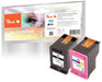 EAN 7640169584169 - Peach 0F319637 cartucho de tinta 2 pieza(s) Negro, Cian, Magenta, Amarillo imagen 1
