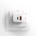 EAN 8595247907110 - Axagon ACU-PQ30W Ladegerät QC3.0.4.0/AFC/FCP/PPS/Apple+ PD USB-C 30W - weiß - USB Typ C Teléfono móvil, S imagen 8