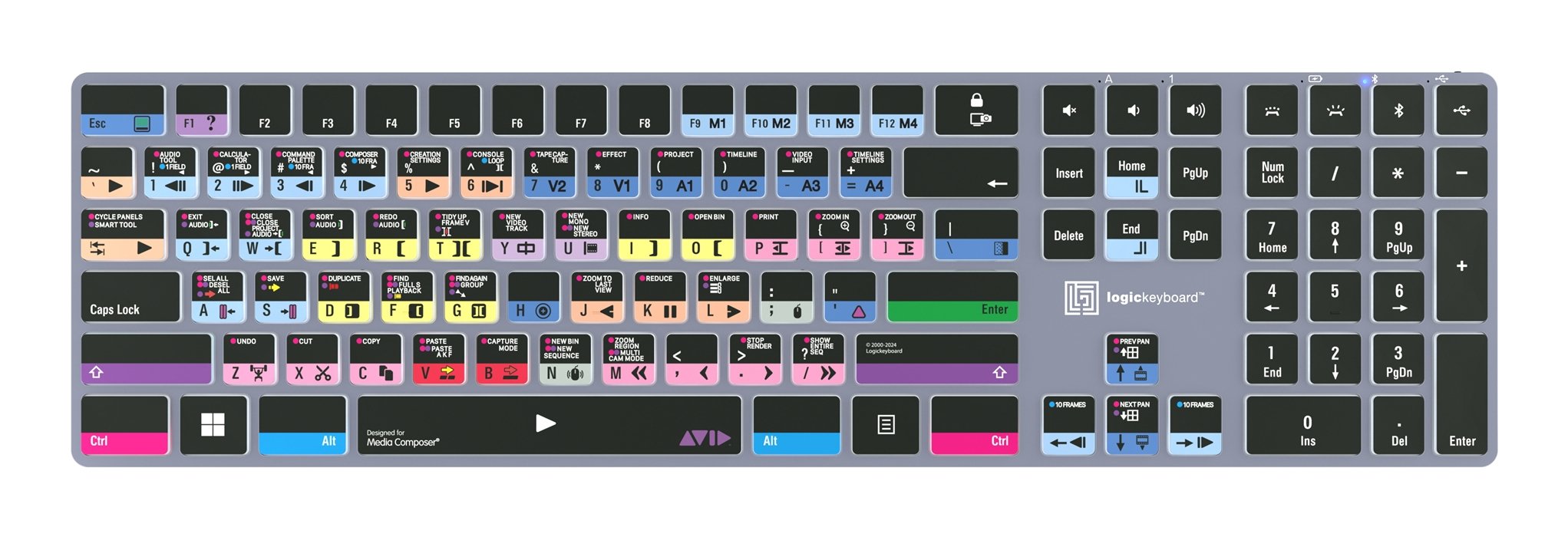 EAN 5707795023218 - Logickeyboard LKB-MCOMP-TPC teclado Hogar / Oficina USB + Bluetooth QWERTY Francés Negro imagen 2