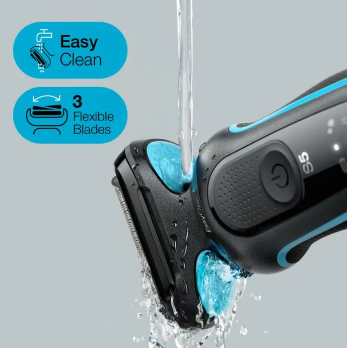 EAN 4210201432845 - Braun Series 5 51-M4500cs Máquina de afeitar de láminas Negro, Azul imagen 3