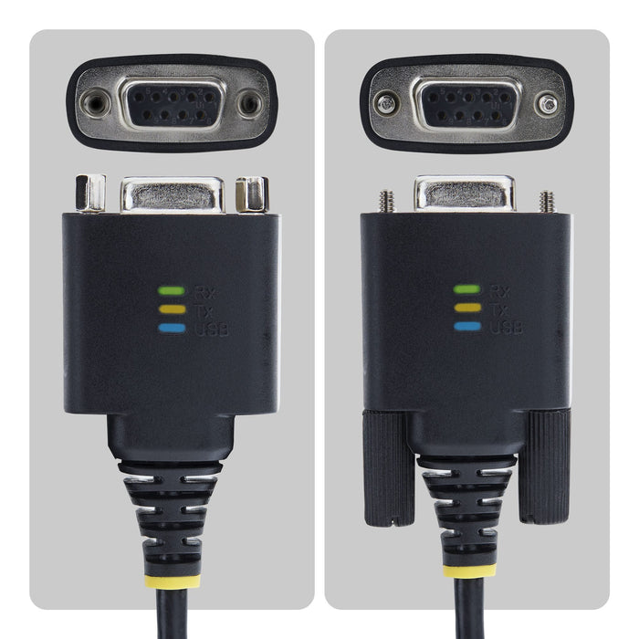 EAN 65030916141 - StarTech.com 1P6FFCN-USB-C-SERIAL cable de serie Negro USB Tipo C RS-232 imagen 4