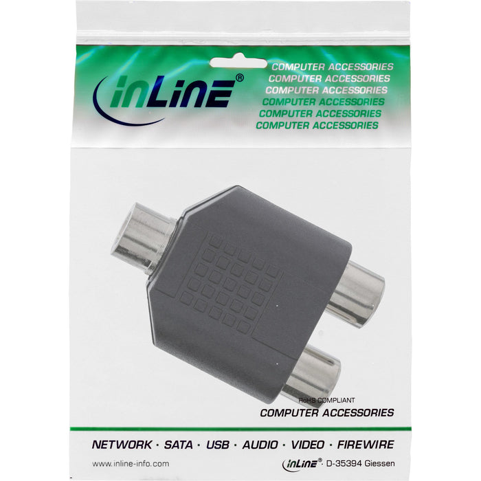 EAN 4043718075522 - InLine 99326 cambiador de género para cable 3.5mm jack male RCA Negro imagen 3