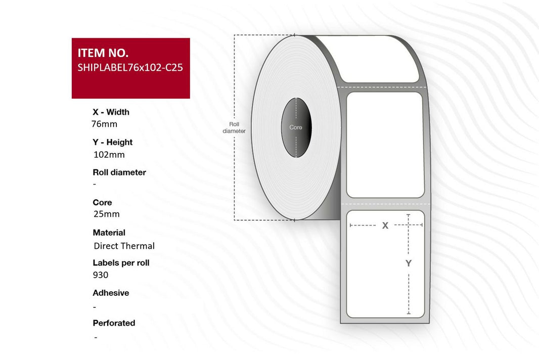 EAN 5715063276778 - Capture SHIPLABEL76X102-C25 etiqueta de impresora imagen 1