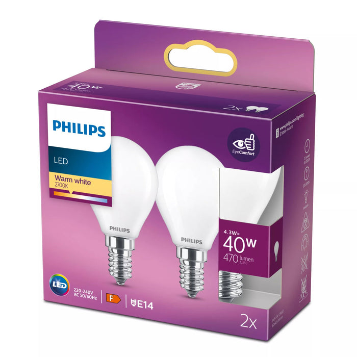 EAN 8718699777715 - Philips 8718699777715 lámpara LED Blanco cálido 2700 K 4,3 W F imagen 2