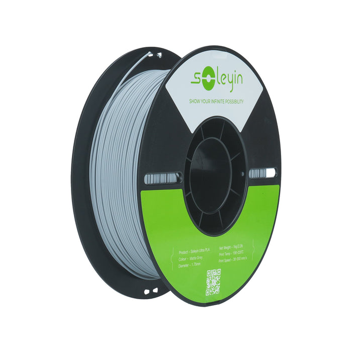 EAN 6977905741304 - Creality Soleyin Ultra PLA Matte Schwarz Ácido poliláctico (PLA) Gris imagen 1