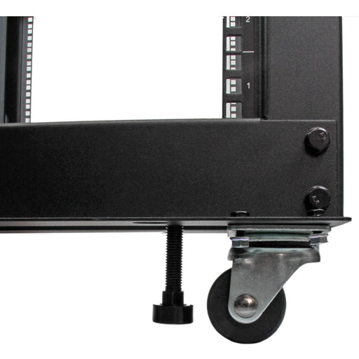 EAN 0065030887168 - StarTech.com 4POSTRACK8U armario rack Rack o bastidor independiente Negro imagen 2