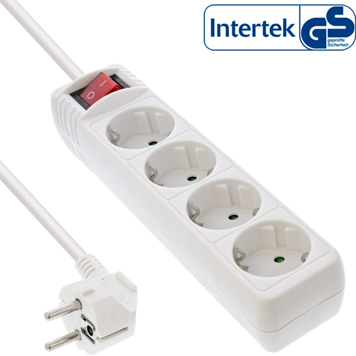 EAN 4043718297931 - InLine 16445G base múltiple 5 m 4 salidas AC Interior Blanco imagen 1
