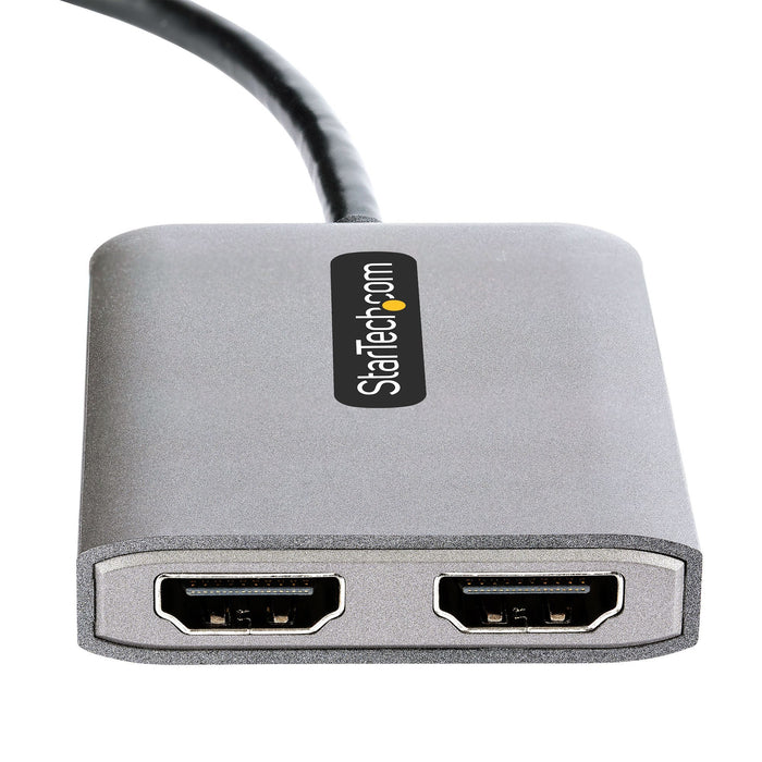 EAN 0065030885096 - StarTech.com MST14DP122HD adaptador de cable de vídeo 0,3 m 2 x HDMI Negro, Gris imagen 3