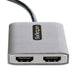 EAN 0065030885096 - StarTech.com MST14DP122HD adaptador de cable de vídeo 0,3 m 2 x HDMI Negro, Gris imagen 3
