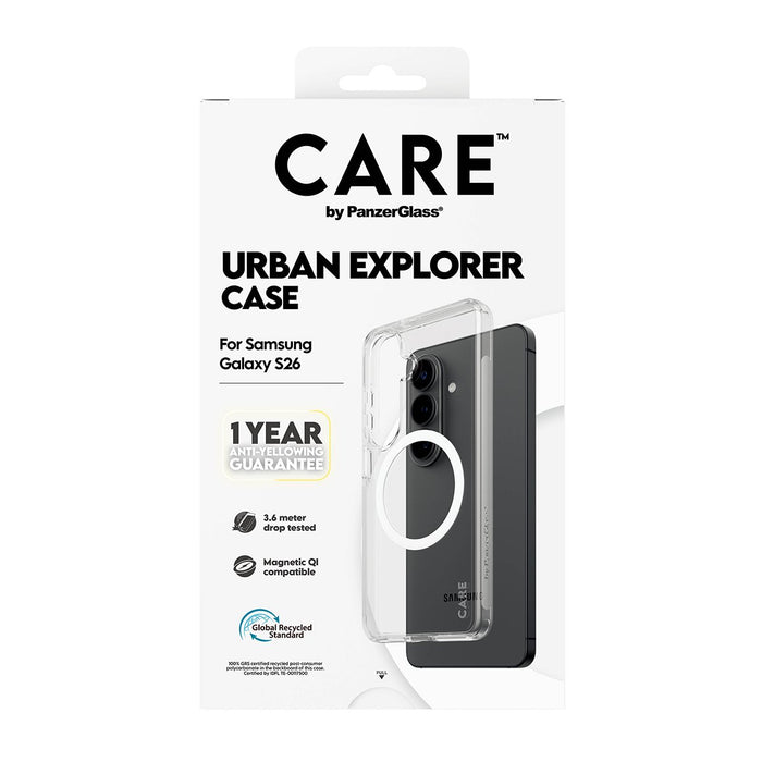 EAN 5715685034114 - PanzerGlass CARE™ by ® Urban Explorer Case Transparent w. White Qi Samsung Galaxy S26 funda para teléfono imagen 3
