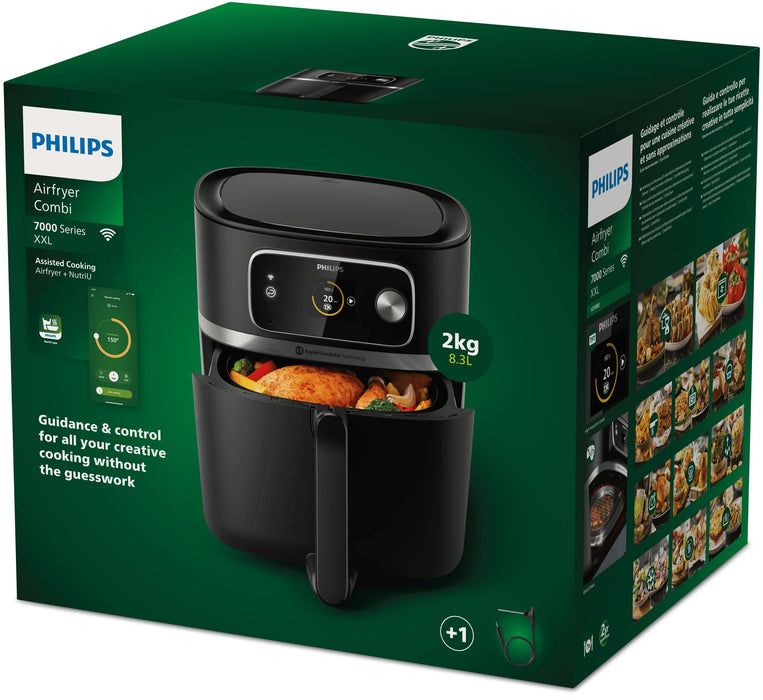 EAN 8720389015373 - Philips 7000 series HD9880/90 freidora Sencillo 8,3 L 2200 W Freidora de aire caliente Negro imagen 5