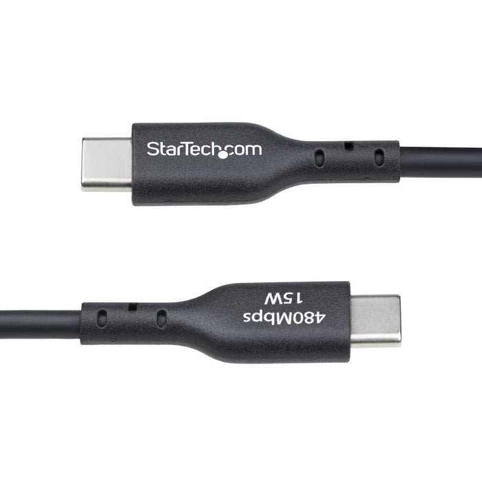 EAN 65030922456 - StarTech.com USB2AC15CMBK cable USB USB 2.0 0,15 m USB A USB C Negro imagen 5