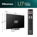 EAN 6942351404325 - Hisense 55U7NQ 139,7 cm (55") 4K Ultra HD Smart TV Wifi Gris 1300 cd / m² imagen 2