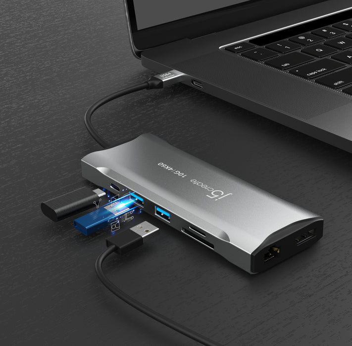 EAN 4712795086324 - j5create JCD397 Alámbrico USB 3.2 Gen 1 (3.1 Gen 1) Type-C Gris imagen 10