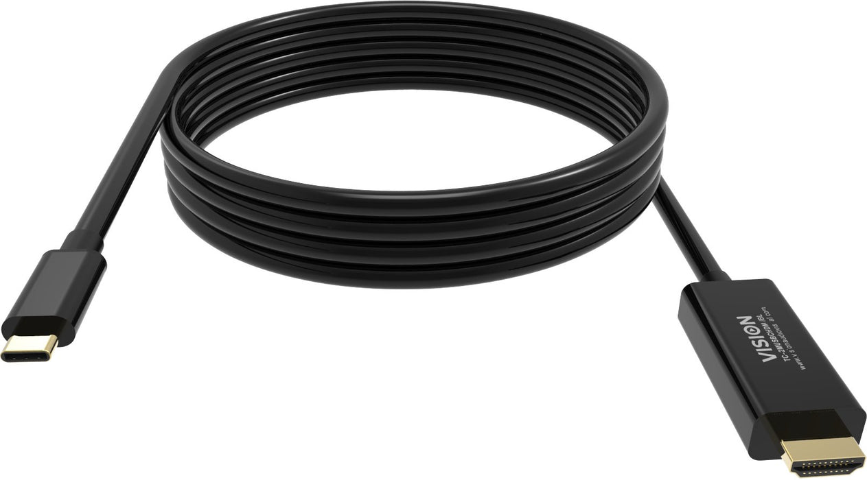 EAN 4911626000007 - Vision TC-2MUSBCHDMI-BL 2 m USB Tipo C HDMI tipo A (Estándar) Negro imagen 9