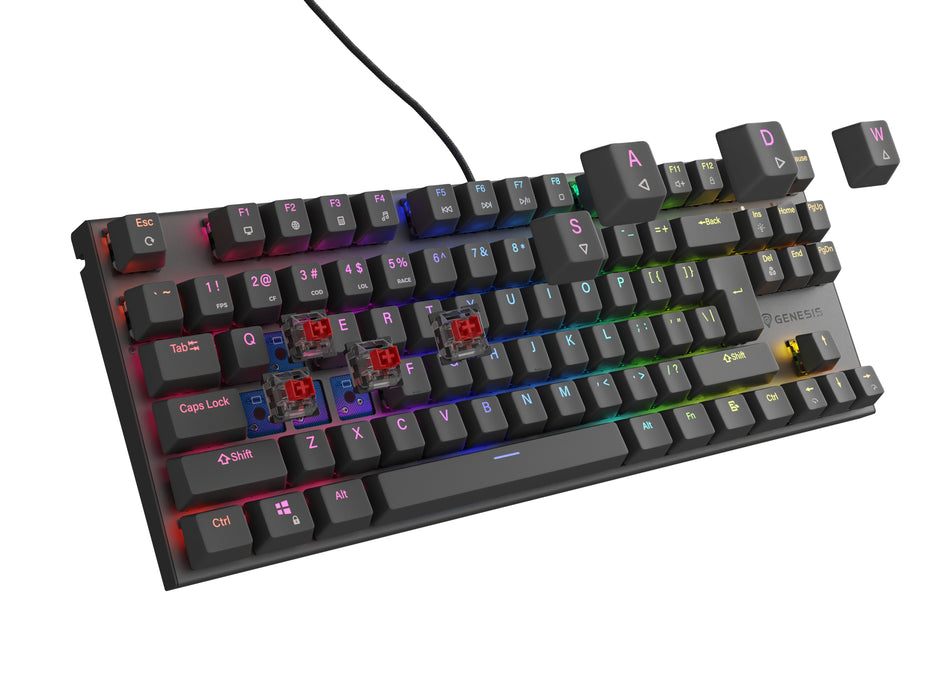EAN 5901969432954 - GENESIS Thor 303 TKL teclado Juego USB QWERTY Internacional de EE.UU. Negro imagen 8