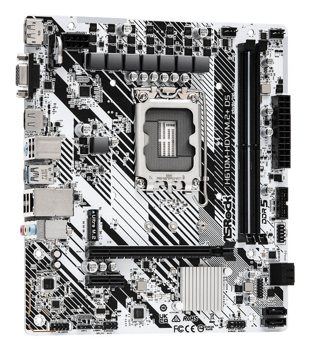 EAN 4710483943478 - Asrock H610M-HDV/M.2+ D5 Intel H610 LGA 1700 micro ATX imagen 4