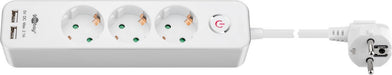 EAN 4040849412646 - Goobay 41264 base múltiple 1,5 m 3 salidas AC Interior Blanco imagen 1