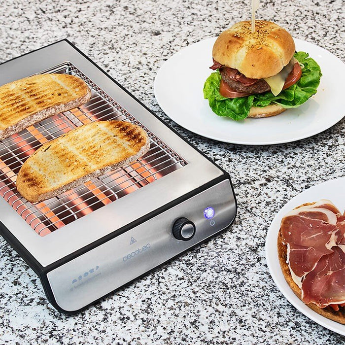 EAN 8435484080040 - Cecotec Turbo EasyToast Inox 6 900 W Negro, Plata imagen 4
