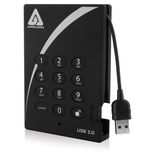 EAN 0708326914109 - Apricorn Aegis Padlock disco duro externo 2 TB 5400 RPM USB tipo A 3.2 Gen 1 (3.1 Gen 1) Negro imagen 1