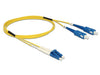 EAN 4043619846092 - DeLOCK 1m LC-SC Cable de fibra óptica e InfiniBand Amarillo imagen 2
