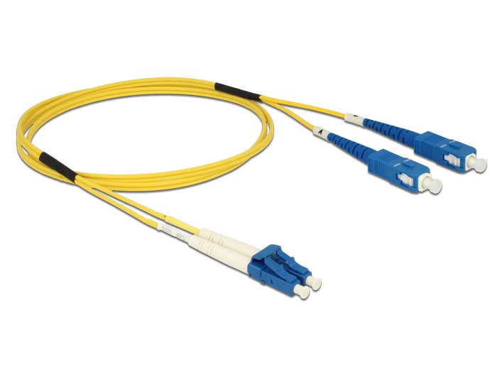 EAN 4043619846092 - DeLOCK 1m LC-SC Cable de fibra óptica e InfiniBand Amarillo imagen 2