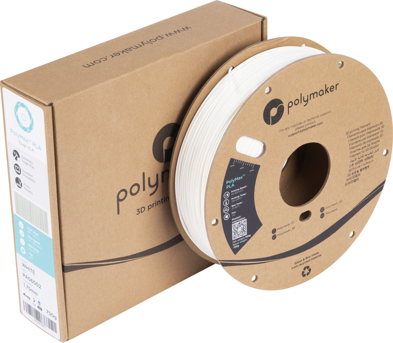 EAN 6938936710448 - Polymaker PA06002 material de impresión 3d Ácido poliláctico (PLA) Blanco 750 g imagen 3