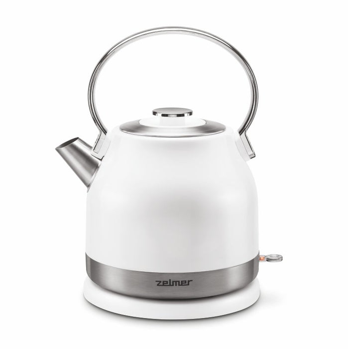 EAN 5908269355556 - Zelmer ZCK7940 tetera eléctrica 1,5 L 2200 W Acero inoxidable, Blanco imagen 1