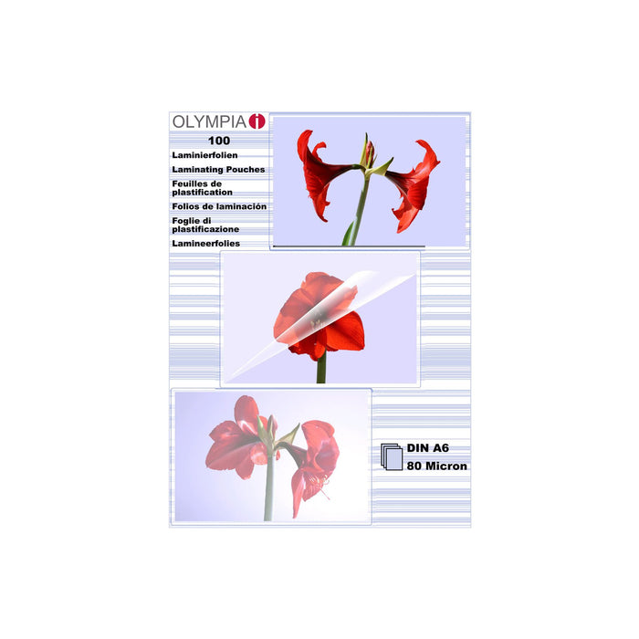 EAN 4030152091683 - Olympia 1x100 DIN A6 80 micron plastificador 100 pieza(s) imagen 1