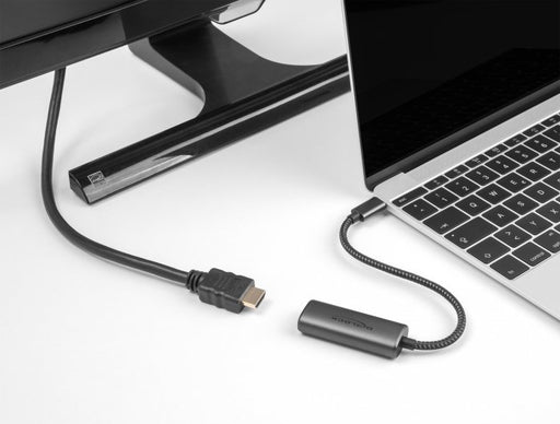 EAN 4043619642298 - DeLOCK 64229 adaptador de cable de vídeo 0,2 m USB Tipo C Negro imagen 2