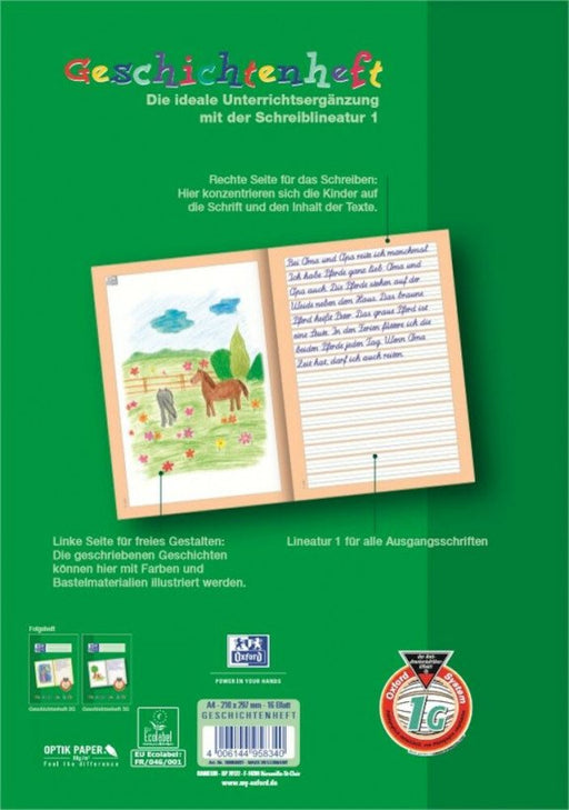 EAN 4006144958340 - Oxford 100050091 cuaderno y block A4 Verde imagen 2