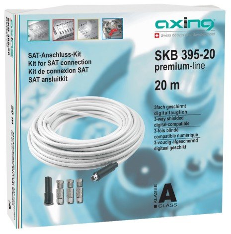 EAN 7611682001488 - Axing SKB 395-20 cable coaxial 20 m Blanco imagen 1