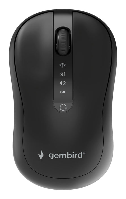 EAN 8716309136938 - Gembird MUSW2-4B-01 ratón Hogar Ambidextro RF Wireless + Bluetooth Óptico 1600 DPI imagen 1