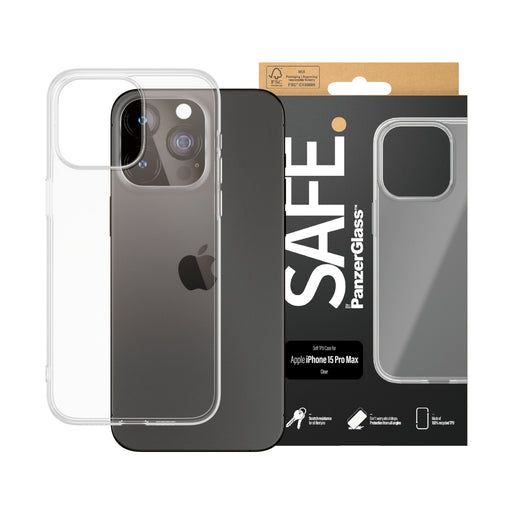 EAN 5711724955419 - PanzerGlass SAFE. by ® TPU Case Transparent iPhone 15 Pro Max funda para teléfono móvil Transparente imagen 2